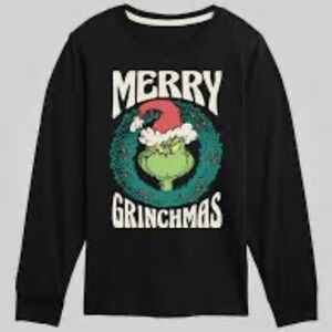 GAP Old Navy Toddler Merry Grinchmas Holiday Shirt 3T Black Christmas Grinch Tee